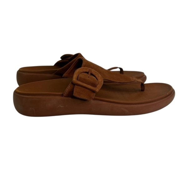 Vionic Activate RX Recovery Argan Brown Suede Platform Sandals Womens 9 Comfort - Picture 4 of 15